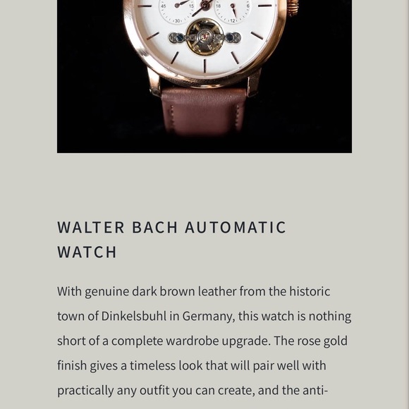 Rose Gold and brown automatic watch
Box included - Picture 10 of 10